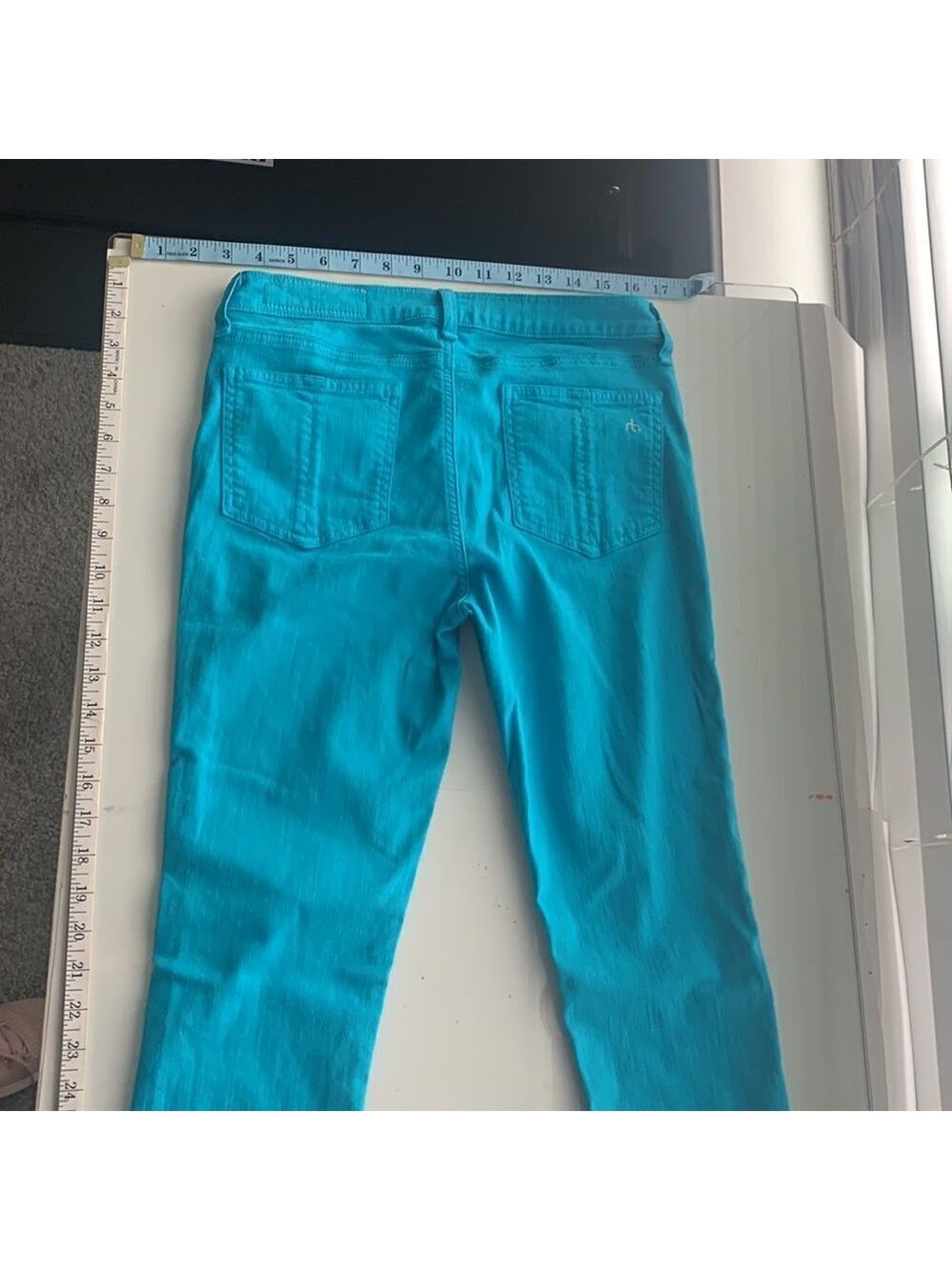 Rag & Bone turquoise jeans skinny - Picture 4 of 6